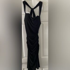 Laundry By Shelli Segal One Shoulder Black Dress